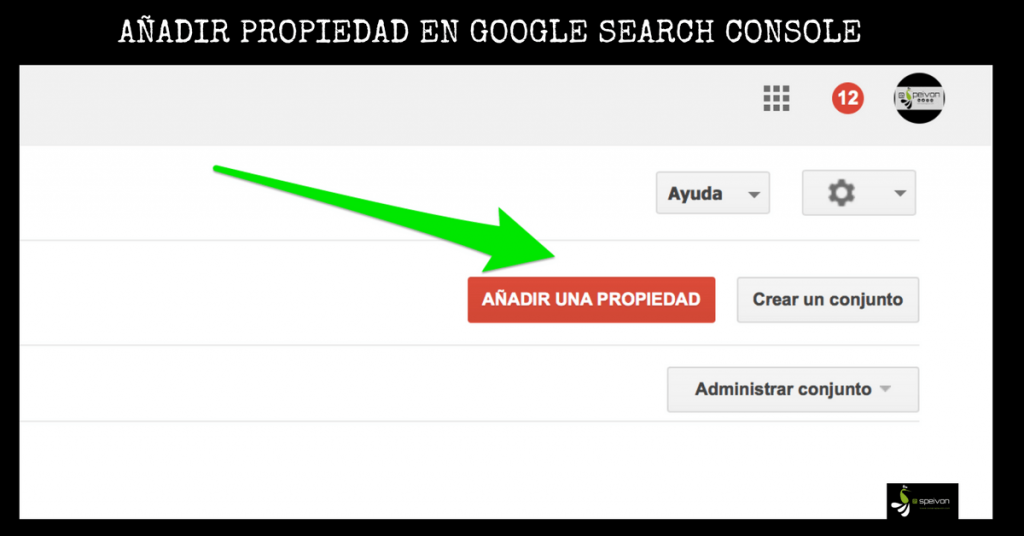 añadir propiedad Google Search Console