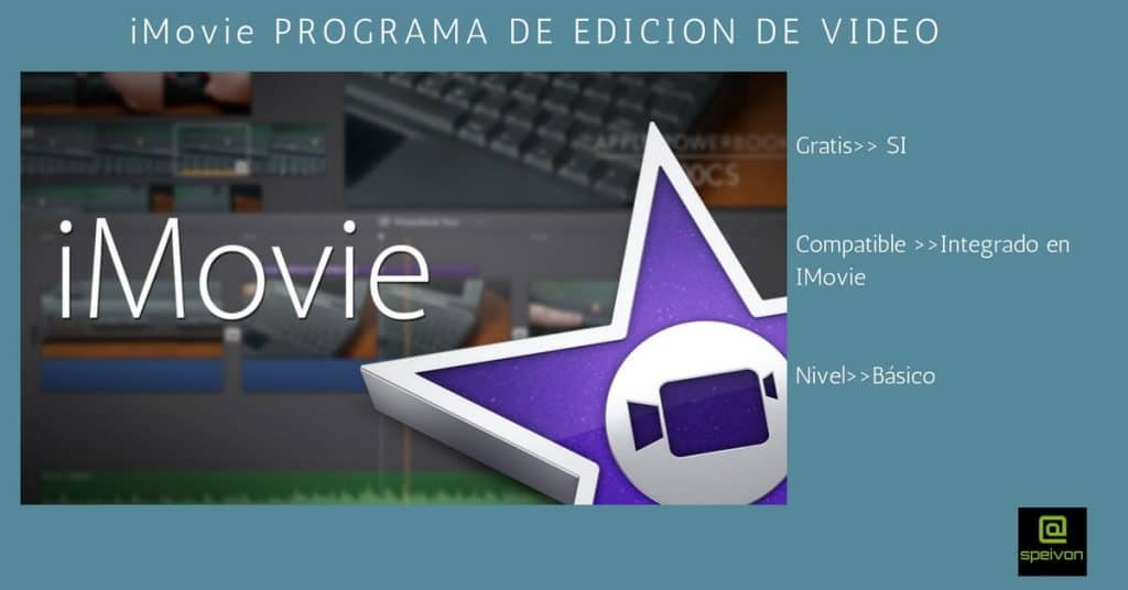 programas de edición de video iMovie 